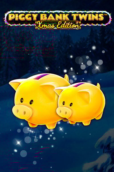 Piggy Bank Twins Xmas